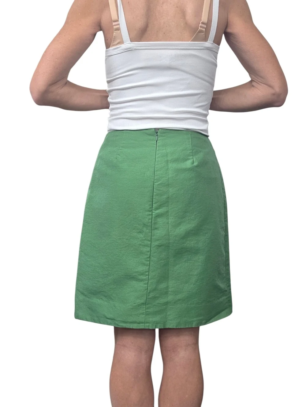 kate spade Green Asymmetric Mini Skirt
